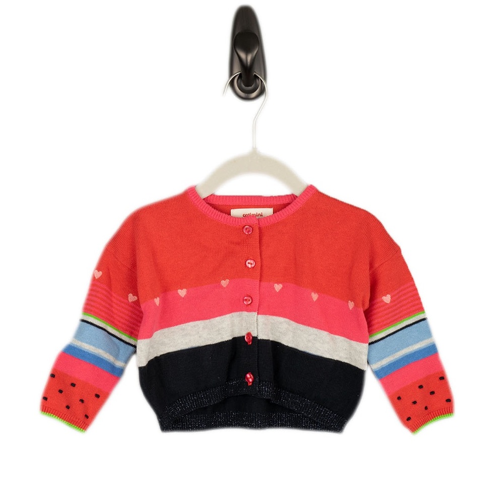 Catimini Girls' Knit Striped Cardigan, Size: 12M